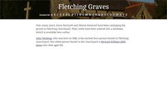 Desktop Screenshot of fletchinggraves.org