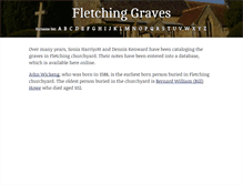 Tablet Screenshot of fletchinggraves.org